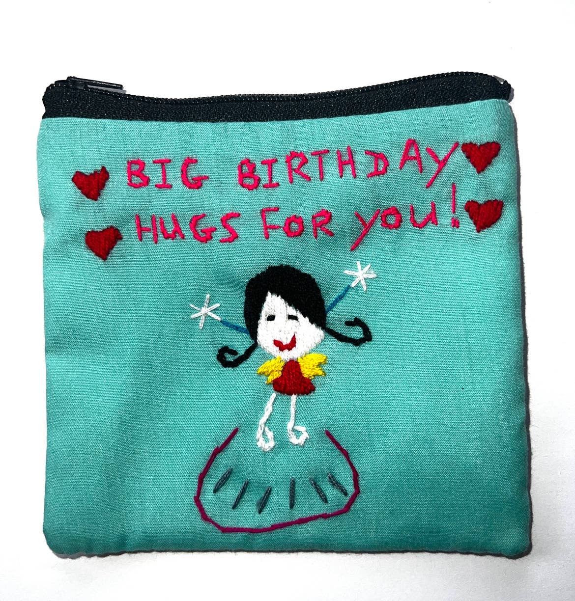 Wooven - Wholesale Pouch - Women's - "Chalee" Small Hand Embroidered Pouches by Hmong Youth in Laos56