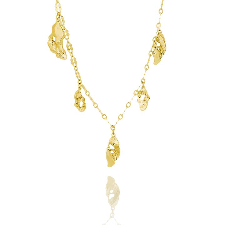 Örk Hálsfesti 5X - Dourado por atacado de bylovisa