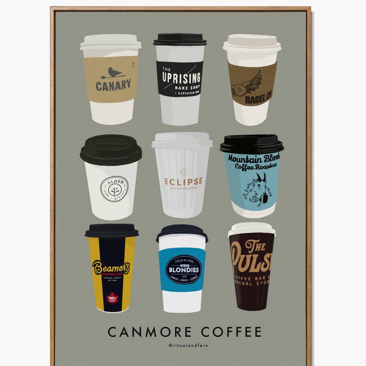 Canmore Coffee Kunstdruck für den Großhandel von ritual & fern