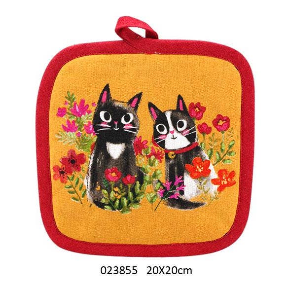 Faye - Wholesale Oven Mitt/Pot Holder - 20 X 20 cm 'Kitten' pot holder0