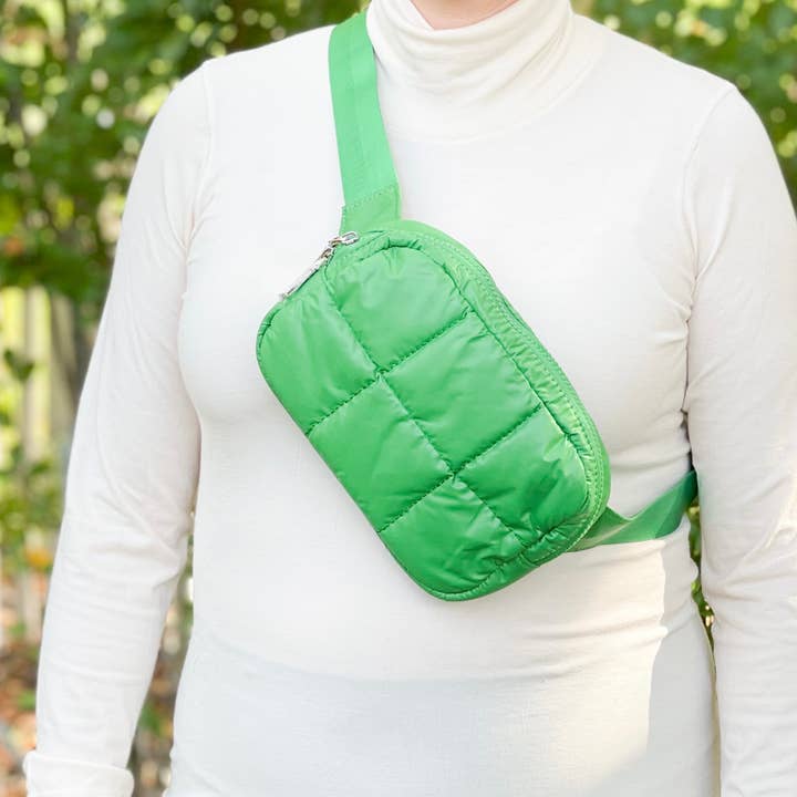 Babs + Birdie - Wholesale Belt Bag - Women's - The Drew | Puffer Belt Bag8