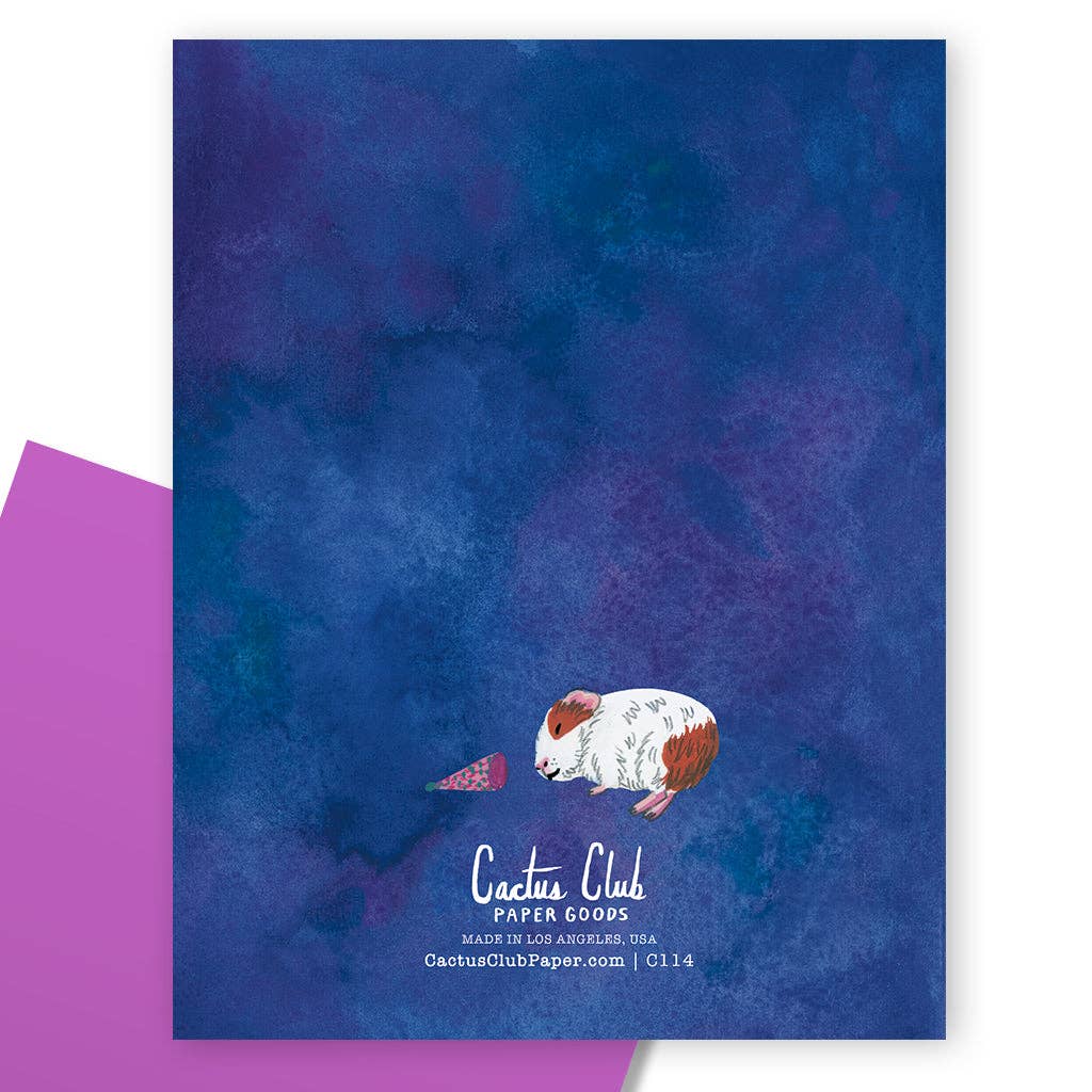 Party Mouse Studio - Vente Cartes d'anniversaire - Carte d'anniversaire cochon d'Inde1