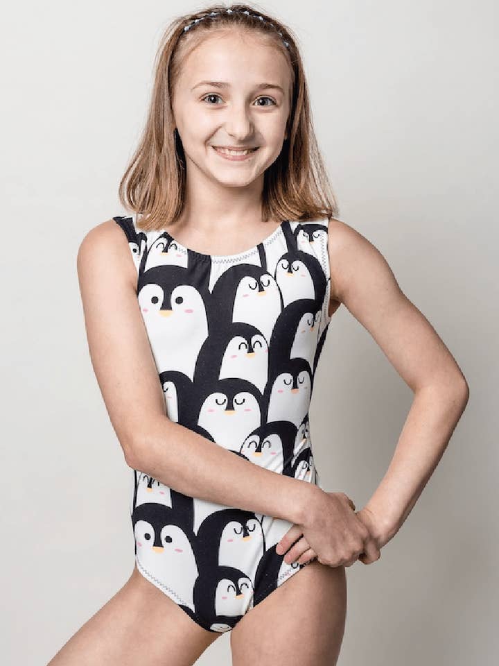 Foxy's Leotards - Wholesale Leotard – Child - Ultra Soft Penguins Leotard - Foxy's Gymnastics & Dance Leo (More Coming Soon)0