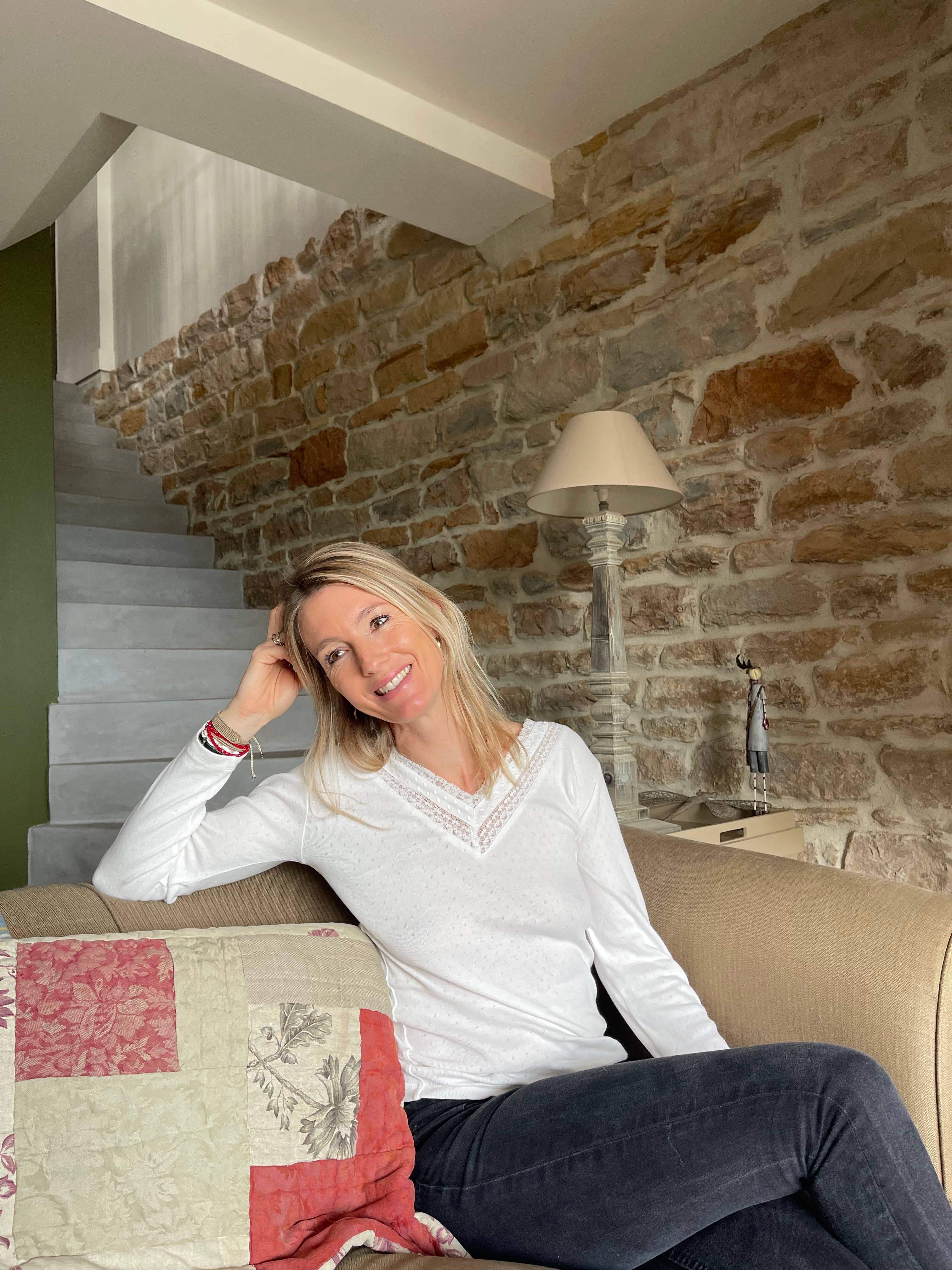 Start With Gratitude - Wholesale Knit Top - Women's - Maillot de corps manches longues0