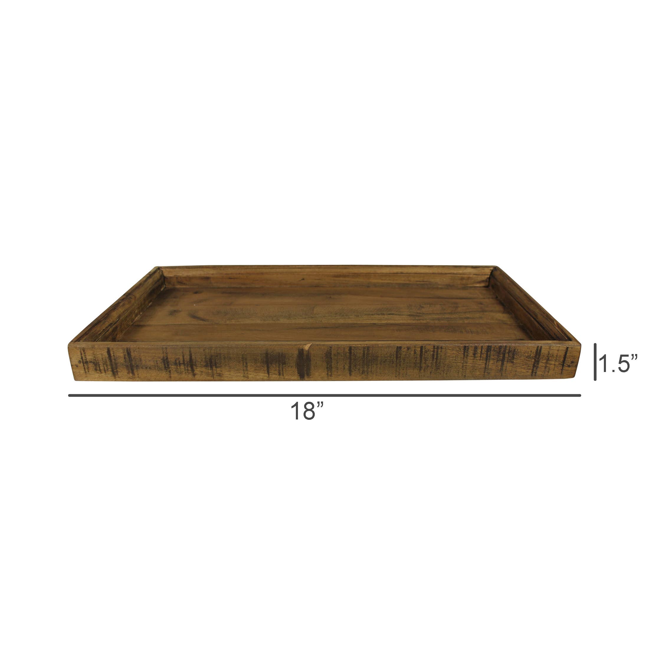 HomArt - Wholesale Serving Tray - Wood Tray, Rectangle - Lrg2