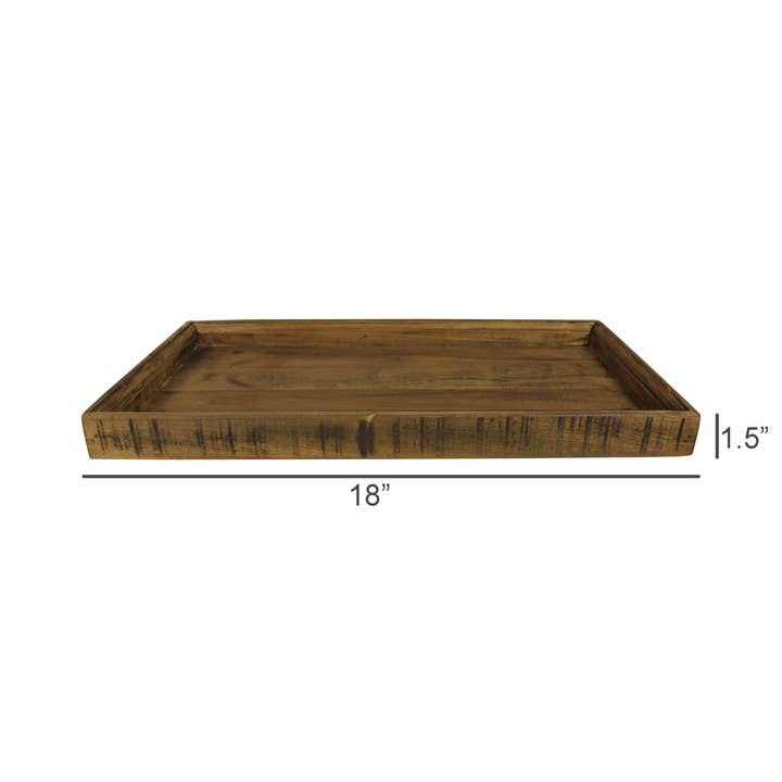 HomArt - Wholesale Serving Tray - Wood Tray, Rectangle - Lrg2