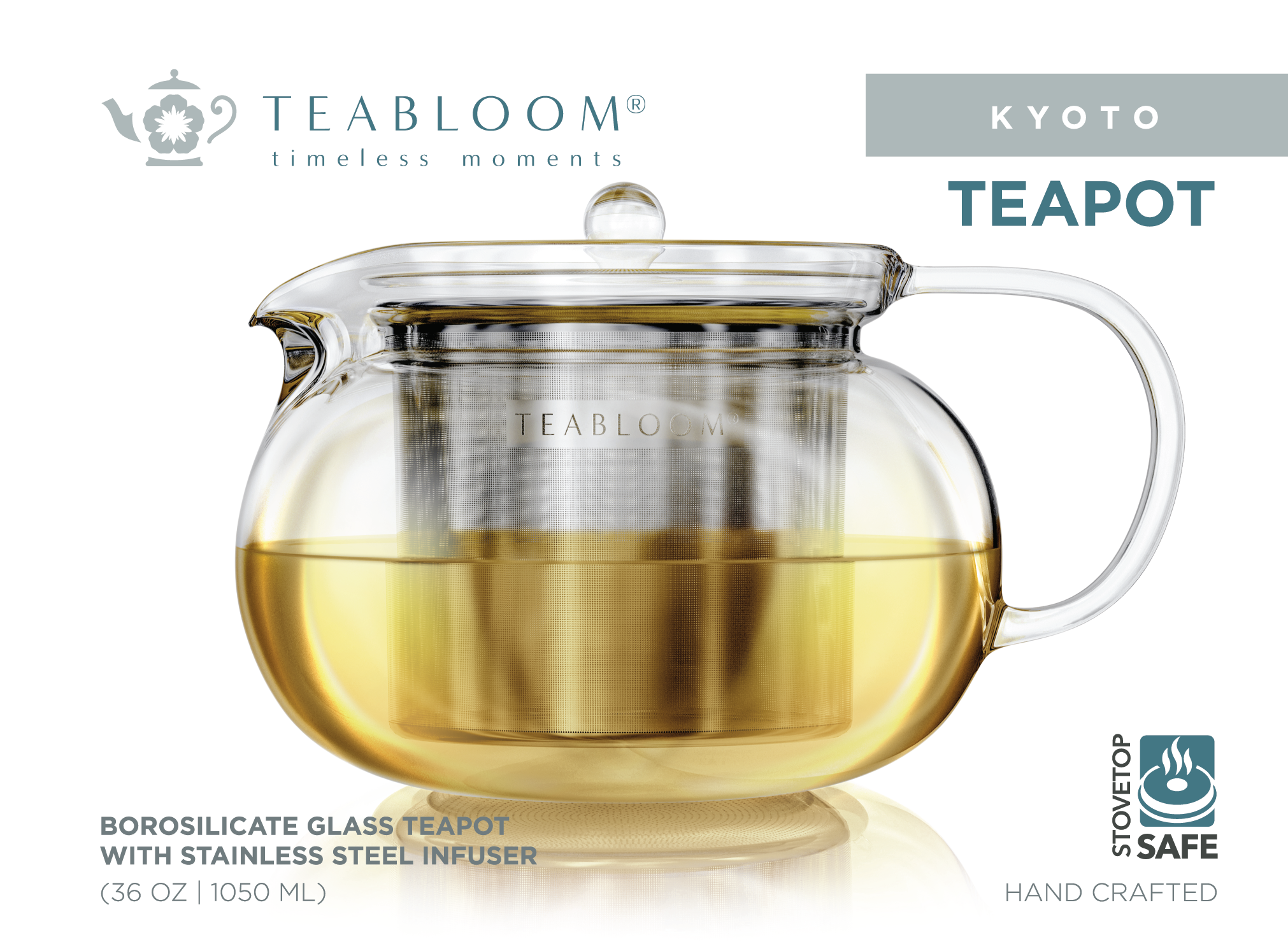Teabloom - Wholesale Tea Pot - Teabloom Kyoto Glass Teapot with Removable Insfuser4