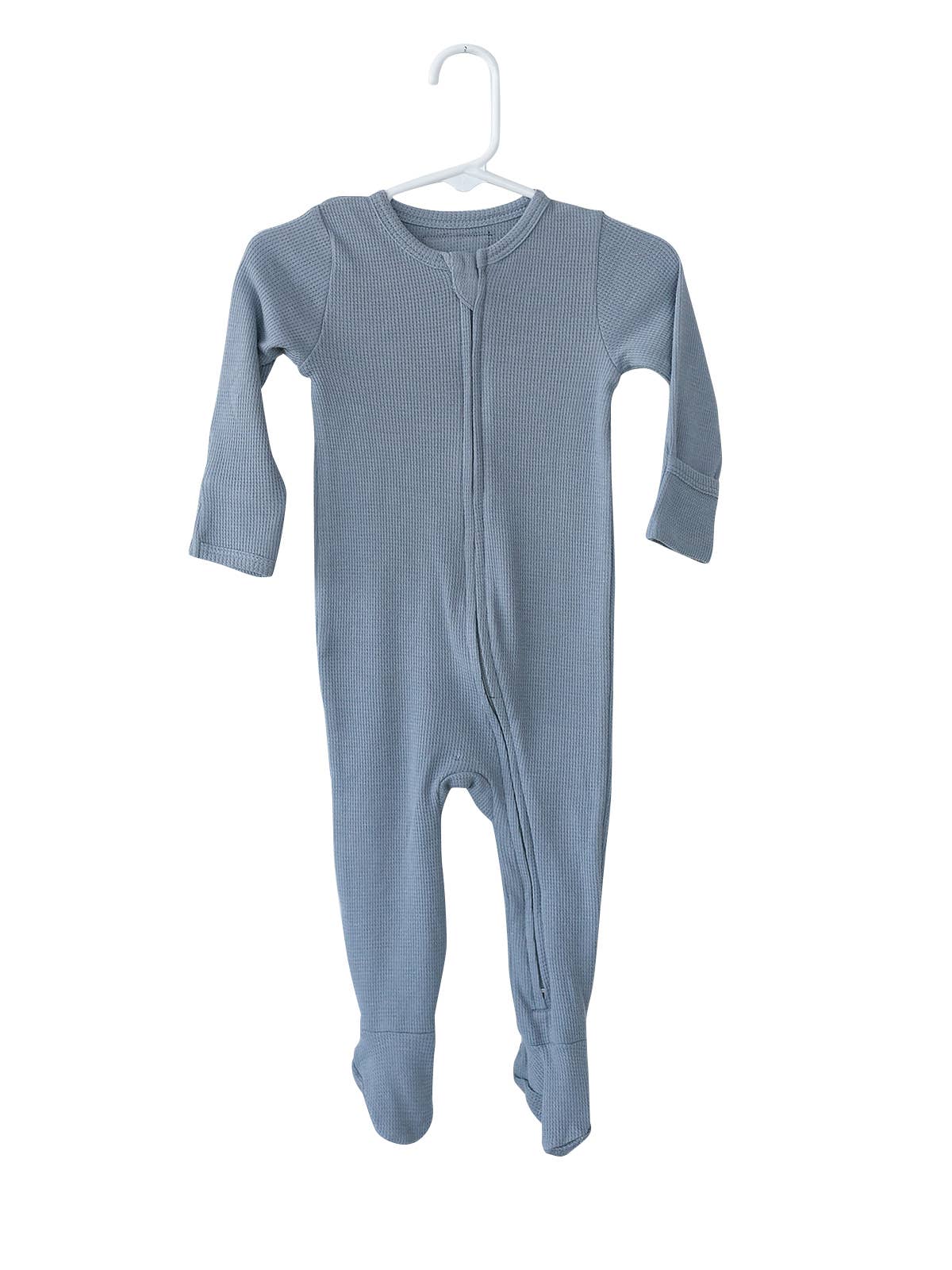 Modern Burlap - Wholesale Jumpsuit - Baby - Organic Thermal Zip Footie | Solids & Prints9