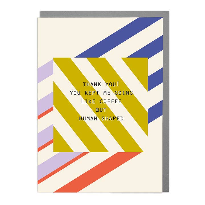 Thank You - Humorous Card by Lola Design for wholesale by Lola Design Ltd