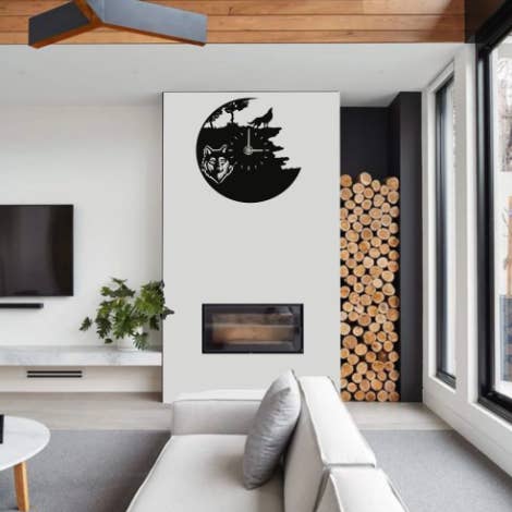 Reloj de pared de metal Bozkurt para venta al por mayor de benjashop