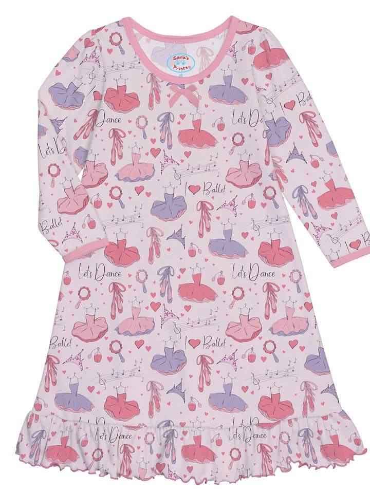 Camisón de manga larga Sara's Prints Whirl & Twirl 1505-BLLT para venta al por mayor de American Widgeon