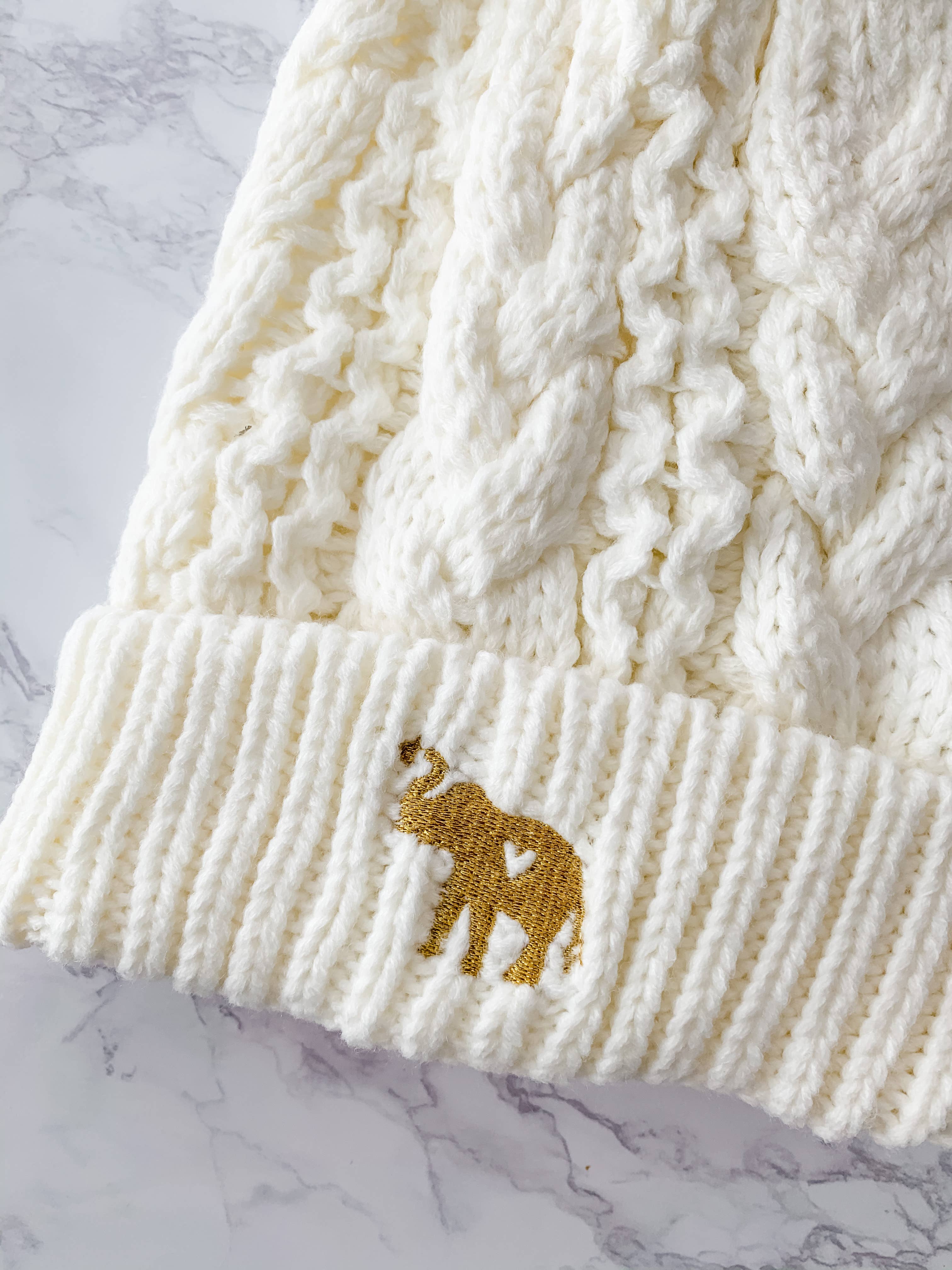 Zoey Christina - Wholesale Beanie - Women's - Elephant Embroidered Winter Hat14