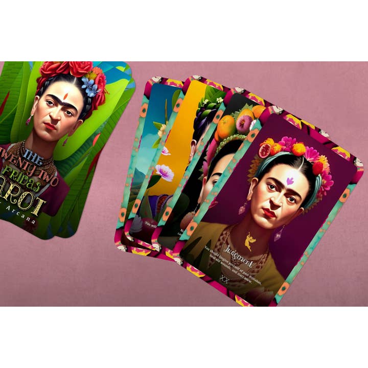 IBIZA TAROT - Vendita all'ingrosso Tarocchi - Twenty Two Fridas Tarot - Major Arcano - 22 illustrazioni ispirate a Frida Khalo5