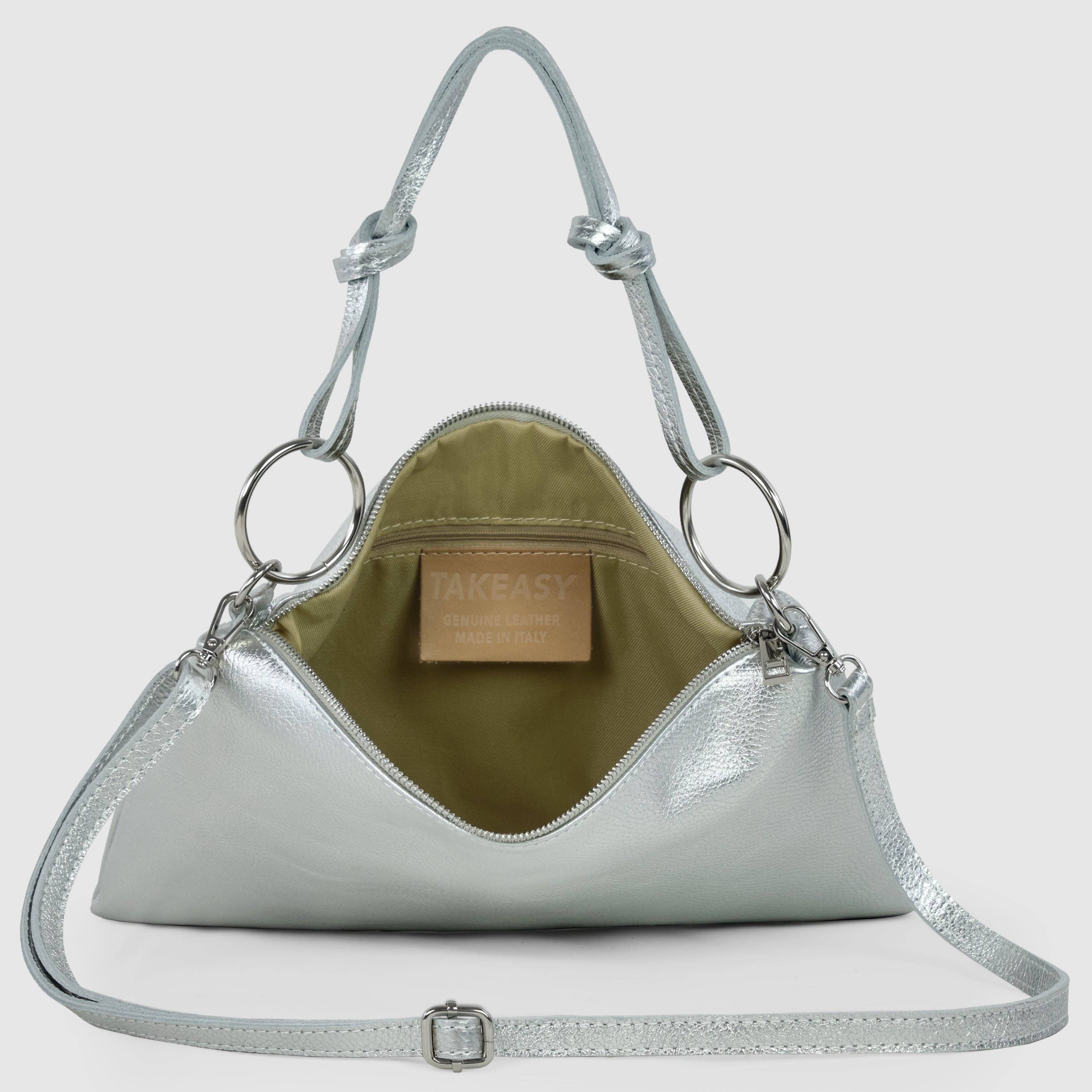 TAKEASY - Wholesale Shoulder Bag - Women's - Italian Genuine Metallic Calf Leather Shoulder Bag 17155110