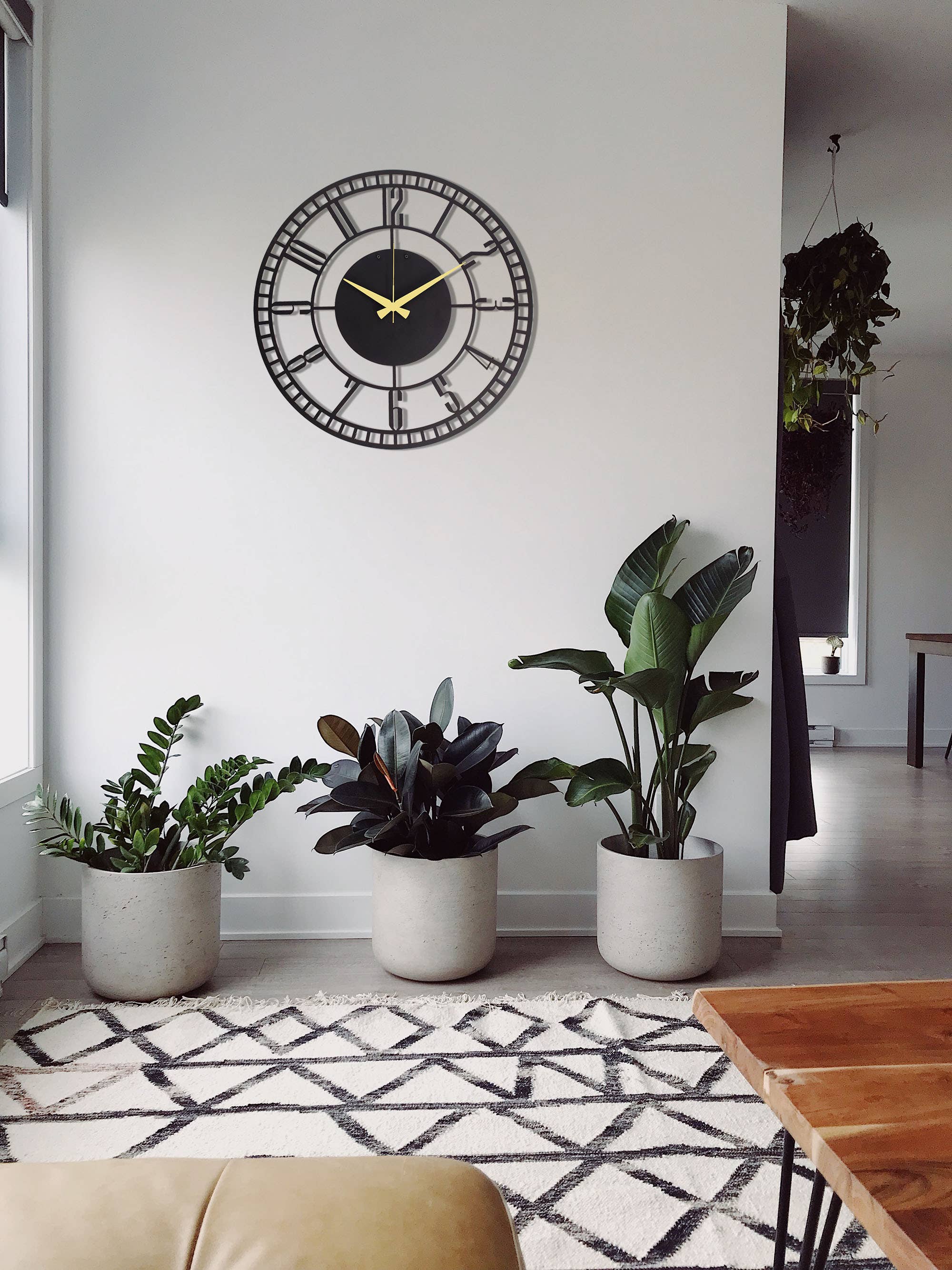 MOXVIO - Wholesale Wall Clock - Bullseye Large Modern Metal Wall Clock, 70cm7