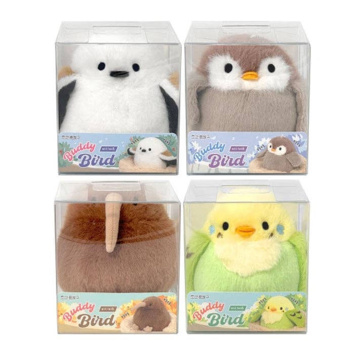 K-Wonderland - Wholesale Keychain - Women's - Fluffy Big Bird Plush Keychain – 4 Adorable Designs Random7