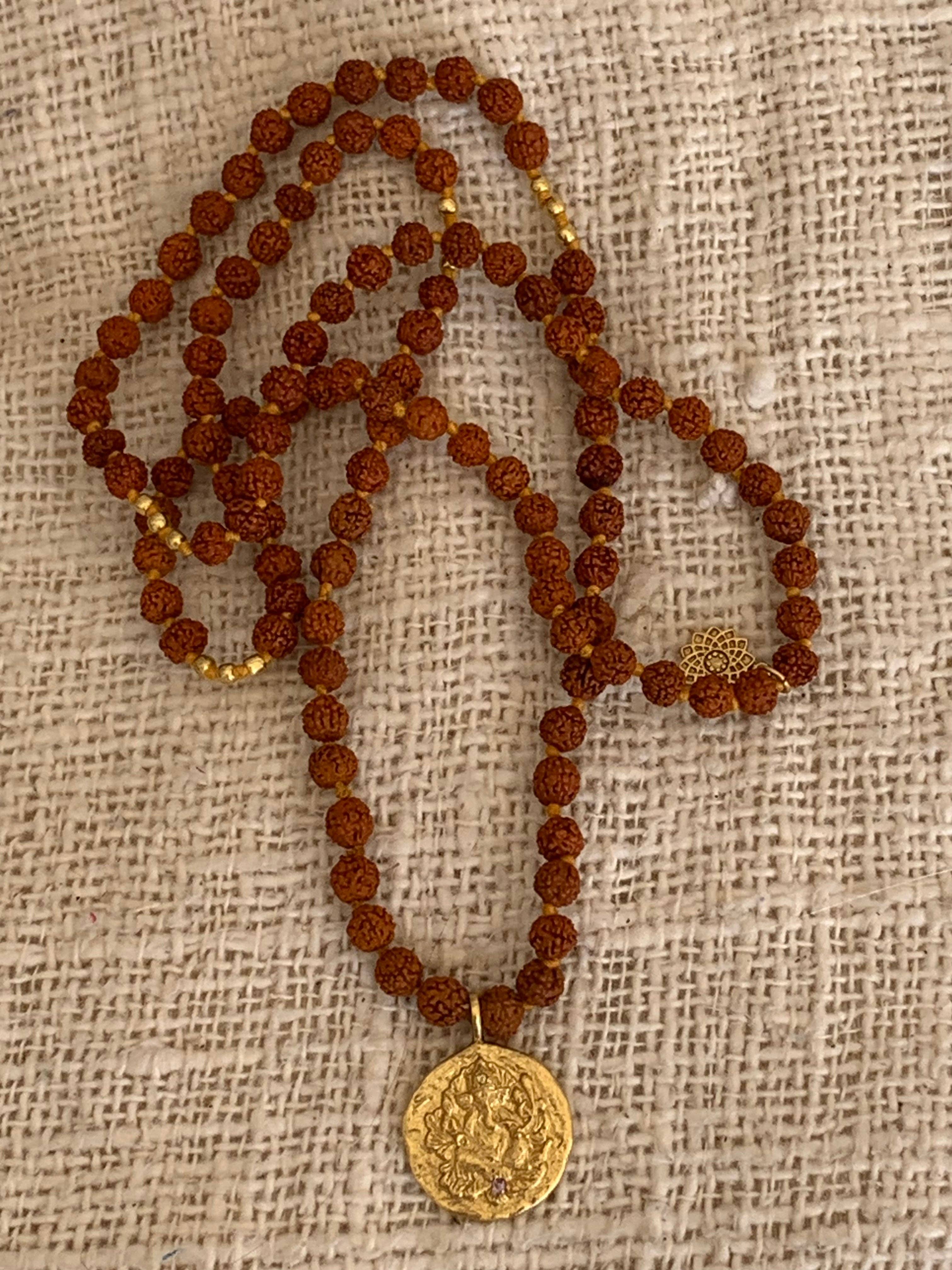 Aurobelle Ibiza - Wholesale Prayer Beads Necklace - Ganesha healing Mala1