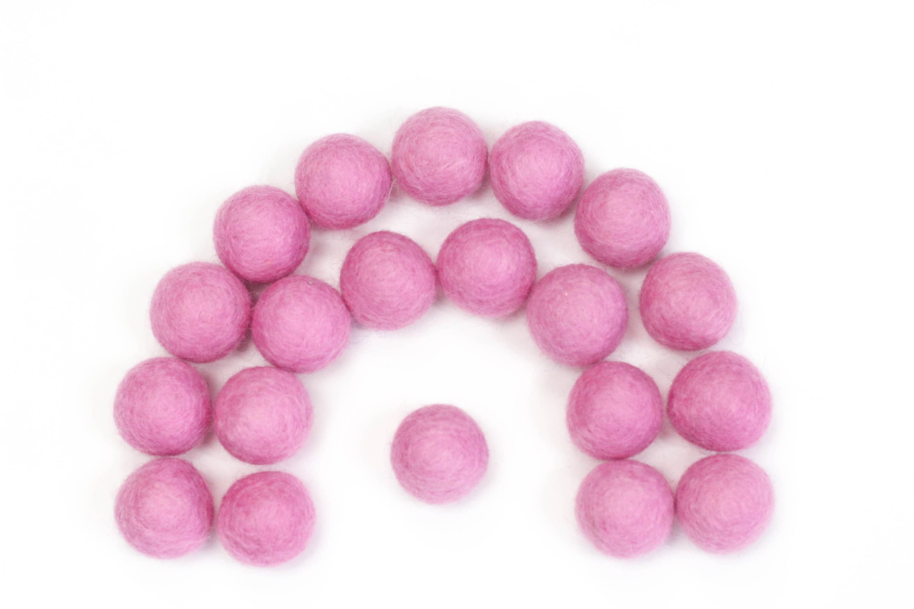 The Felt Pod - Wholesale Craft Supplies - 2.5 cm Felt Balls 100 Pieces -for DIY Garland Wool Beads31