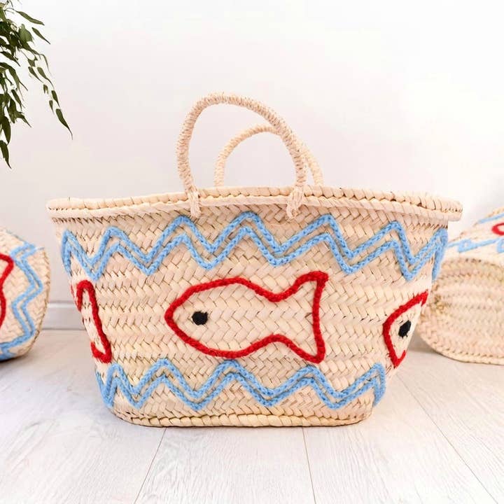 craftberber - Wholesale Beach Bag - Handmade French Basket Bag – Natural Straw Beach Tote1