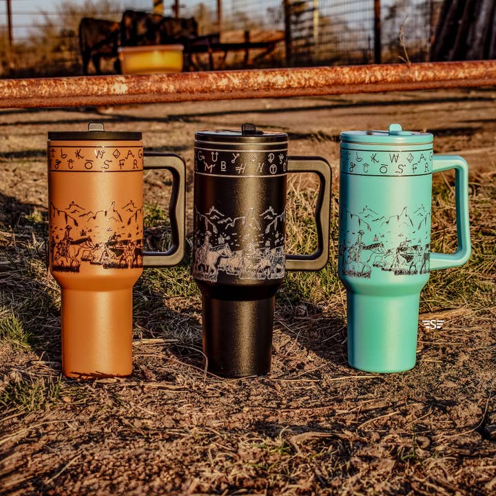 Flying S Company - Wholesale Insulated Mug/Tumbler - Cattle Drive 40oz Tumbler5