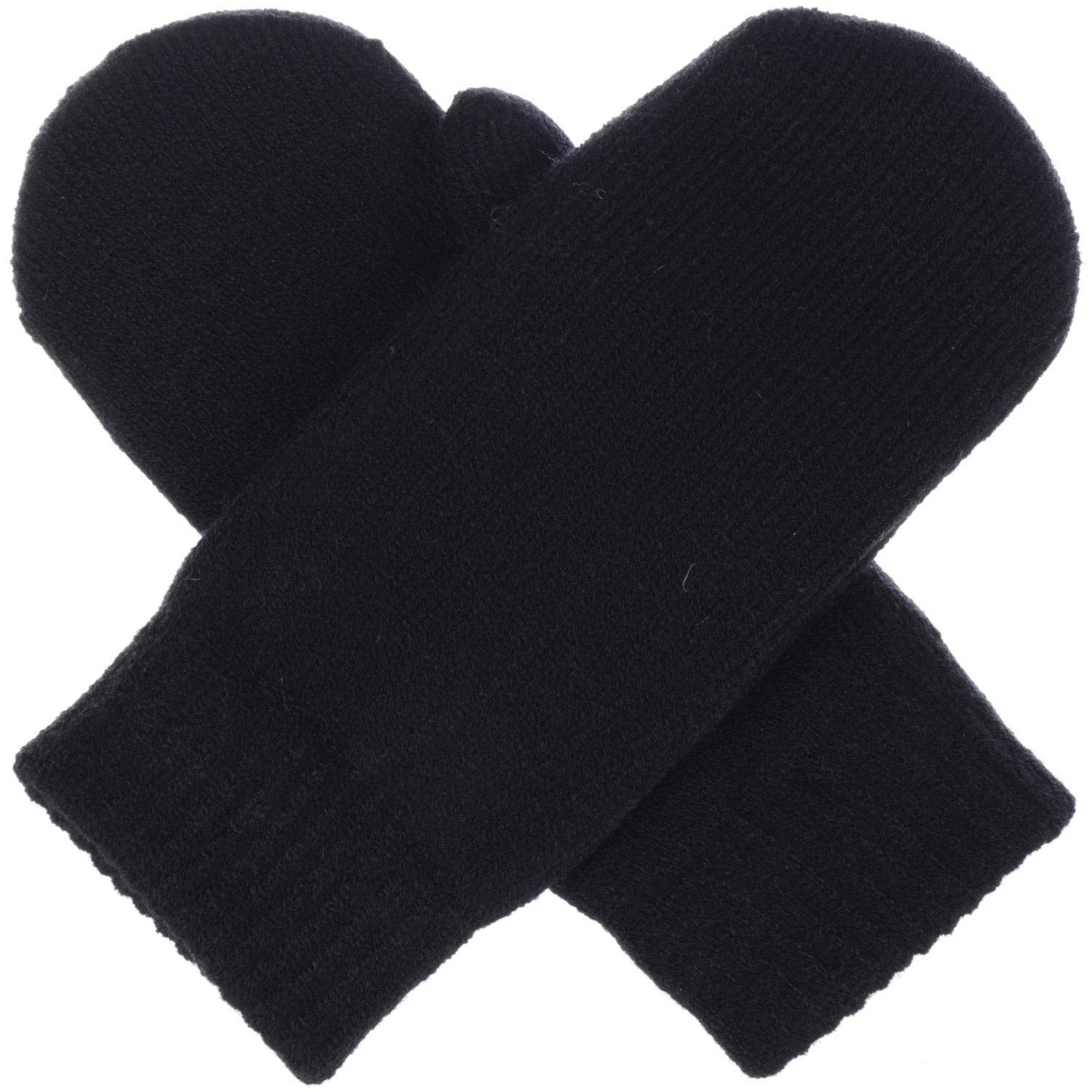 Jasper Trading LLC - Wholesale Mittens - Women's - JG709M - One Dozen Toasty Warm Solid  Knit Mittens Gloves1