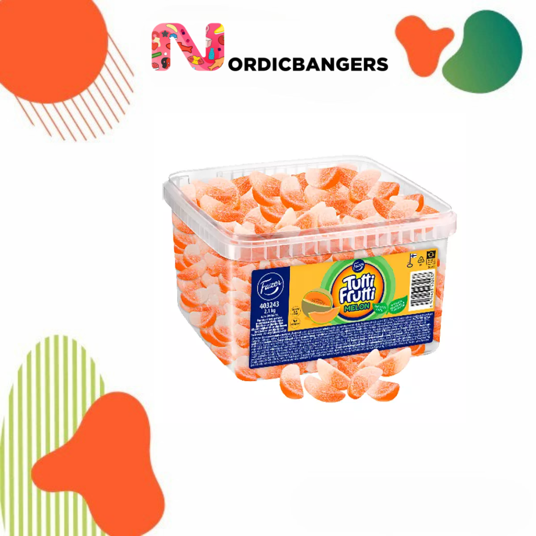 Nordicbangers - Swedish Candy Supply - Vendita all'ingrosso Caramelle gommose - Tutti Frutti Melone Aspro3