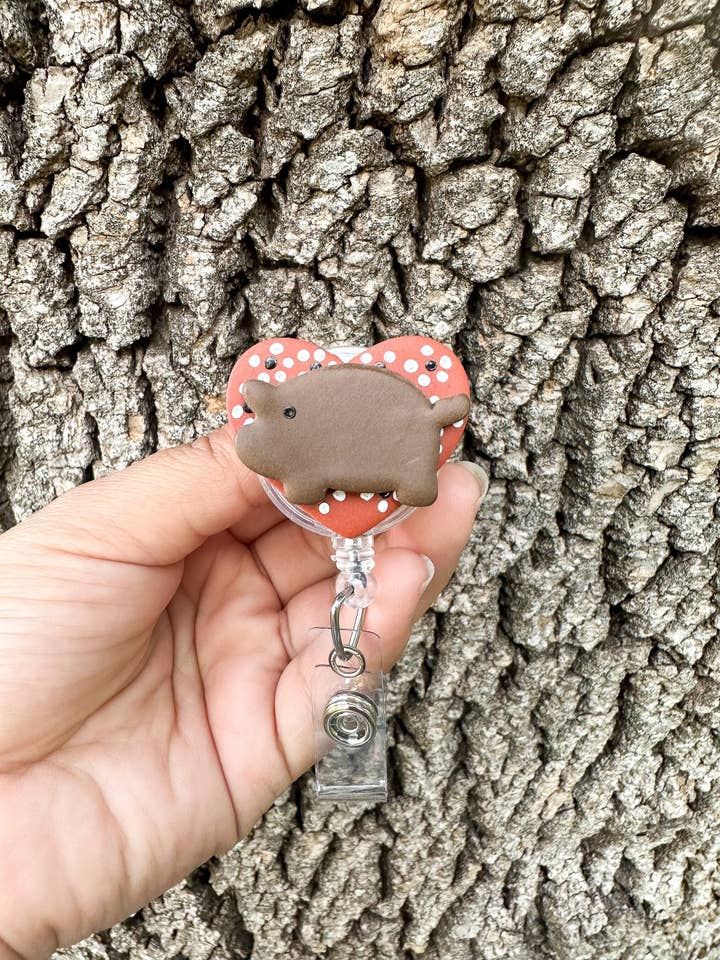 Badge Reel Marranito en Plato pour la vente par Las Mamukis