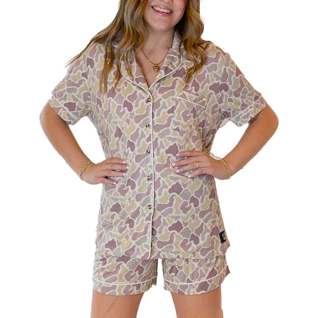 Lulu Mac PJ's- LM-PJ-1000 LIGHT CAMO for wholesale on Faire1