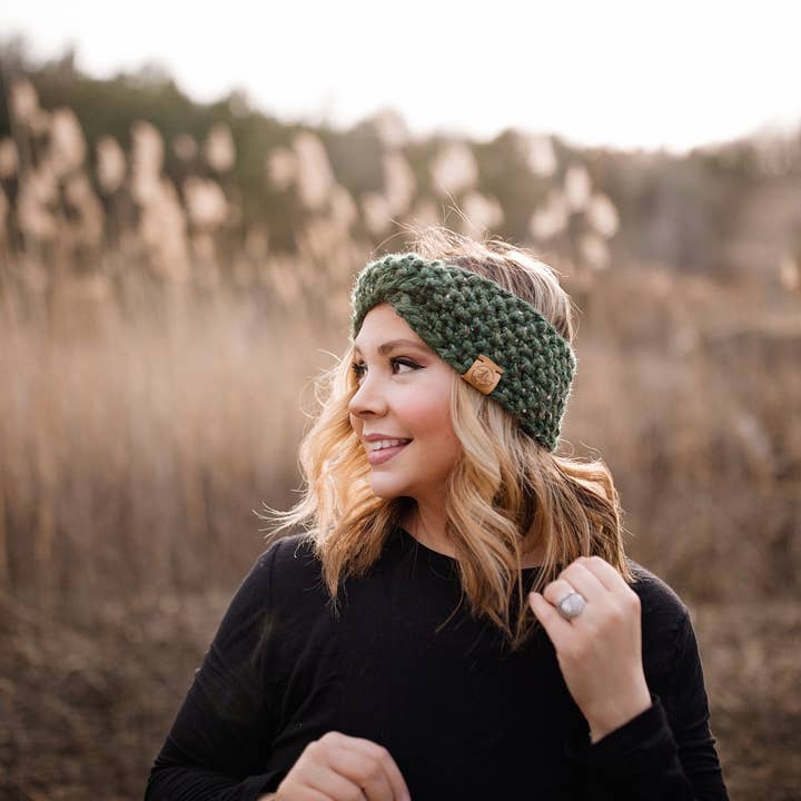JackiBean – wholesale Fashion headband – women's – Hand Knit Twisted Turban Headband