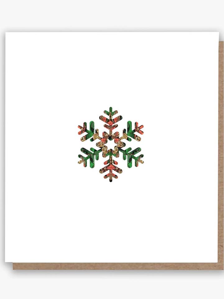 Carte Kente Snowflake (G) pour la vente par All Shades