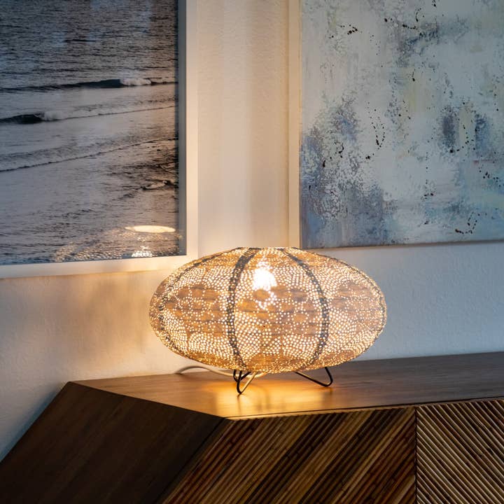 Allsop Home & Garden - Wholesale Accent/Desk Lamp - Stella Solace Indoor Table Lamp - 7.5" Oval Yarrow11