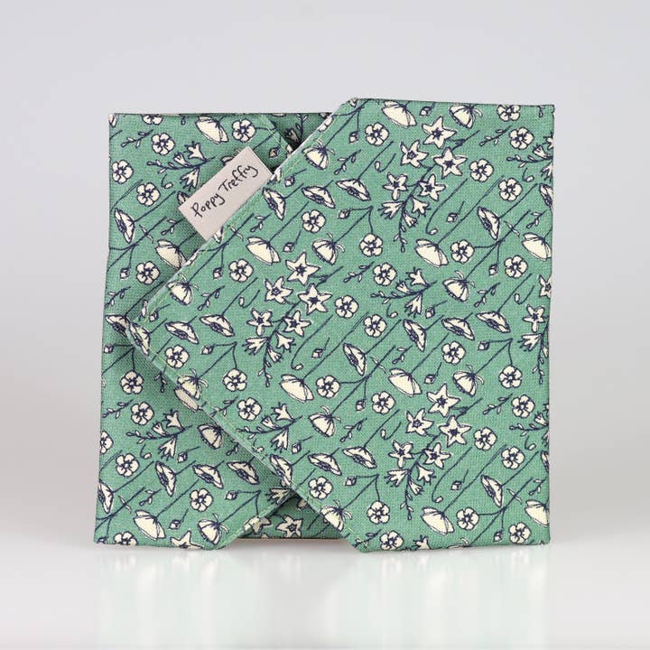Poppy Treffry - Wholesale Food Storage Wrap/Bag - Meadow flowers sandwich wrap2