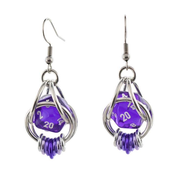 Rebeca Mojica Jewelry - Wholesale Dangle Earrings - d20 Earrings - LGBTQ Rainbow or Ombre Coil2