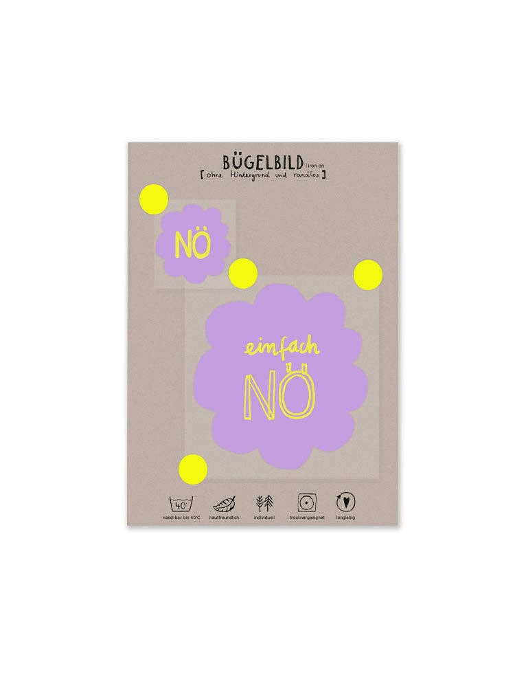 Halfbird - Vendita all'ingrosso Adesivo - Trasferibile da stirare senza bordi « No, just no »1