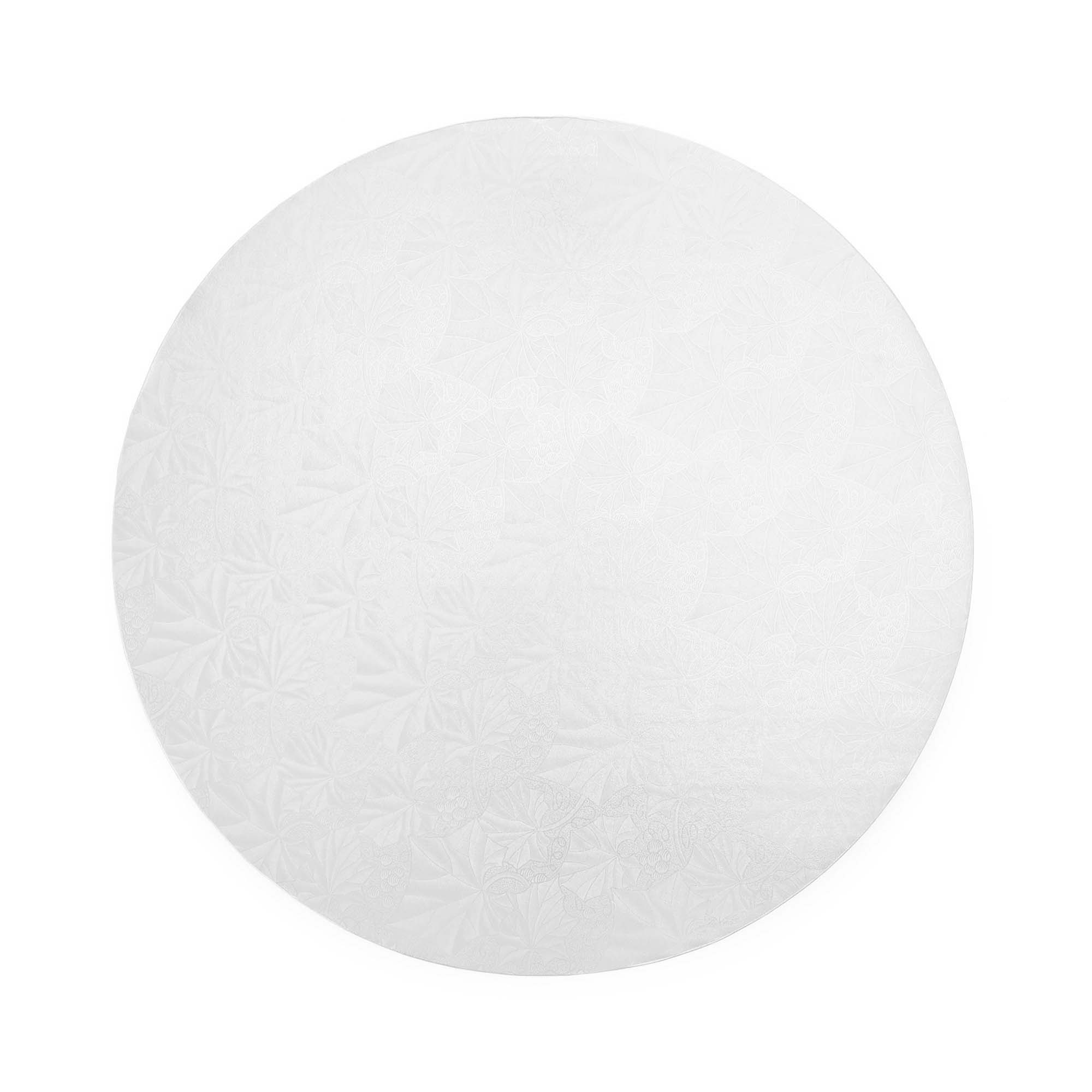 Filigree Round Cake Board 10" - Set of 5 - White for wholesale on Faire2
