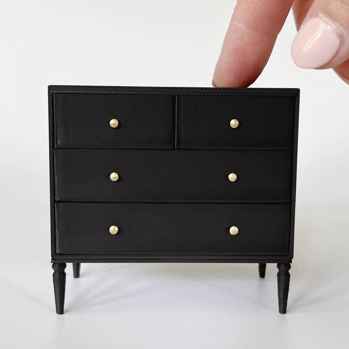 1:12 Scale Dollhouse Dresser with 4 Drawers for wholesale by Miniette