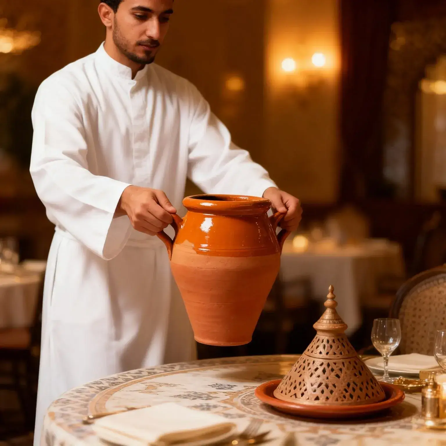 High crafty – Großhandel Kochtopf – 🏺 Authentischer marokkanischer Tangia-Topf – Handgefertigtes Tongefäß zum Kochen1