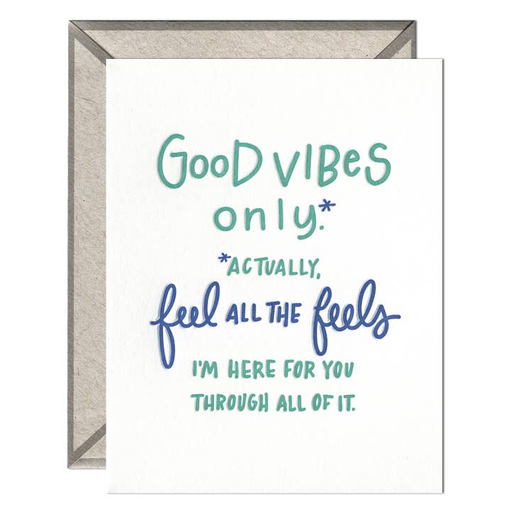 All the Feels - Aanmoedigingskaart voor wholesale door INK MEETS PAPER