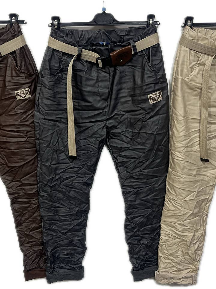 Pleather pants for wholesale by Marisima by Urban Mangoz