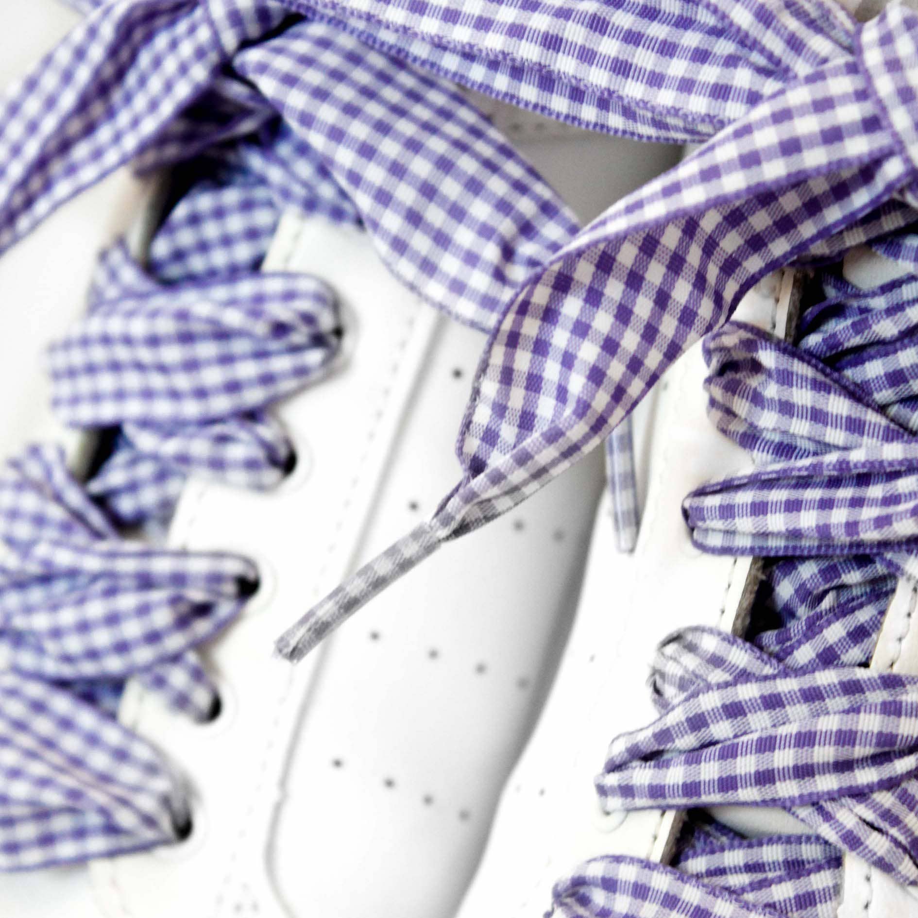 furiouslaces - Wholesale Shoelaces - Unisex - Vichy pattern laces - Purple3