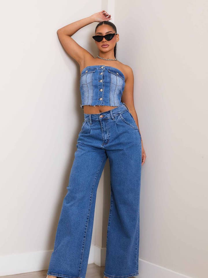 Vaqueros anchos LMK para venta al por mayor de Vibrant M.i.U