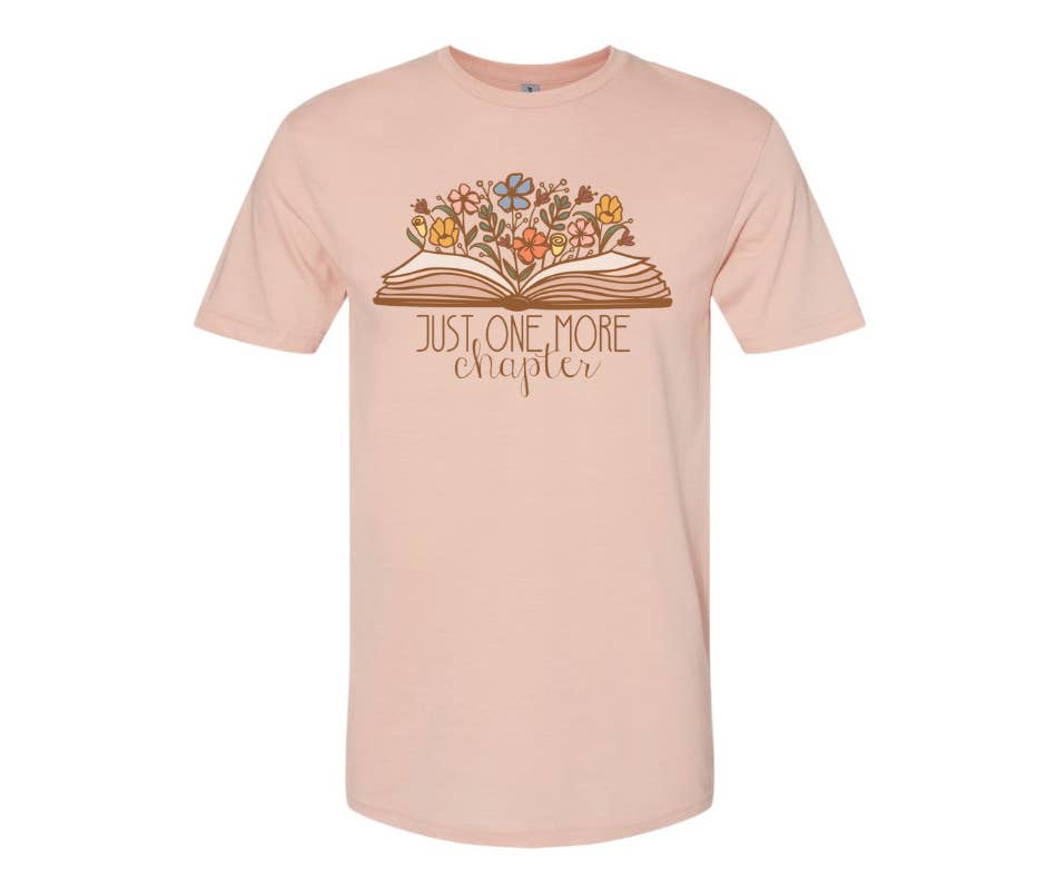 My State Designs - Wholesale Screen Printed T-Shirt - Unisex - T-Shirt: Just one more chapter-Dusty Rose