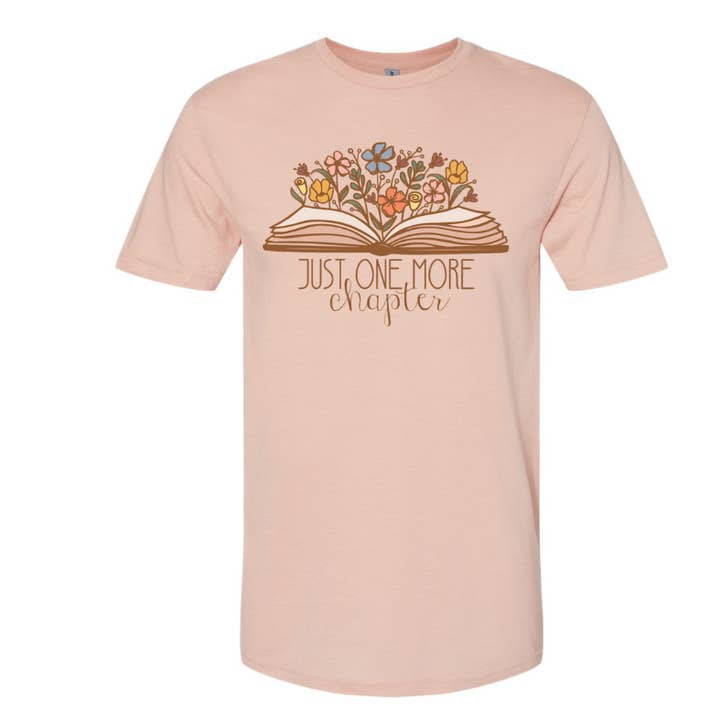 My State Designs - Wholesale Screen Printed T-Shirt - Unisex - T-Shirt: Just one more chapter-Dusty Rose0