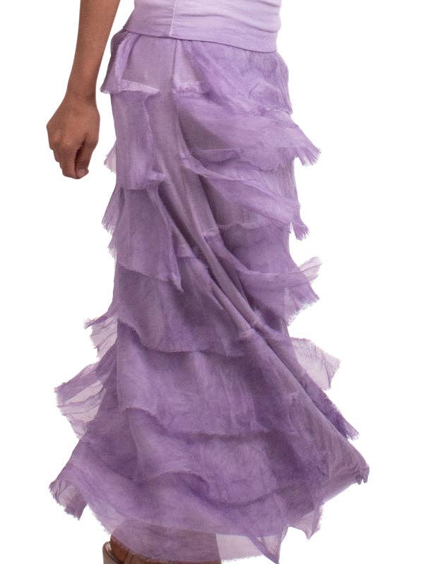 Gigi Moda - Vente Jupe – femme - Jupe volantée longue en soie41