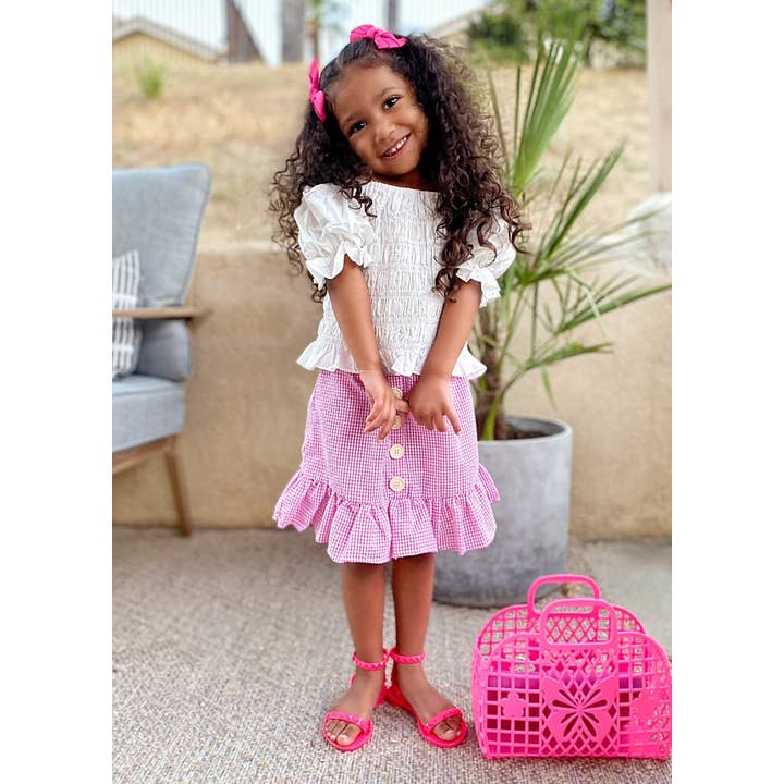 Wholesale Aria Kid s Neon Pink Jelly Sandals for Girls for your store Faire