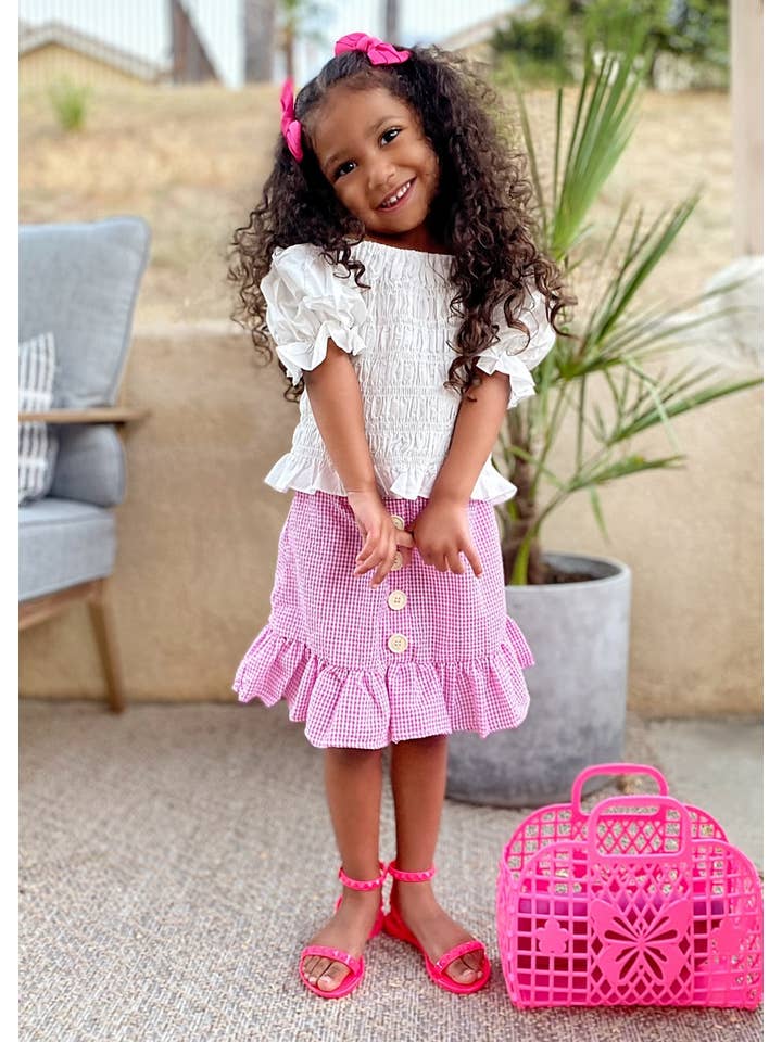 Shoes By Alexandria Brandao - Vente Sandales – enfant - Sandales Jelly rose fluo pour fille Aria1