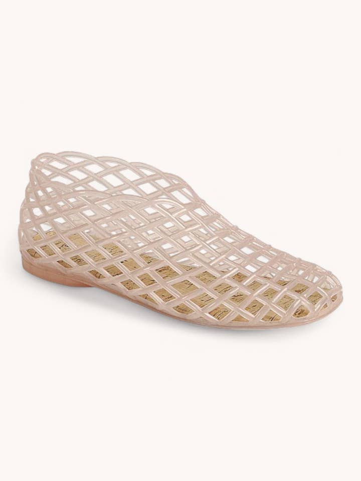 METEOR-28 JELLY WOVEN MESH SLIP-ON FLAT SANDALS for wholesale by CCOCCI