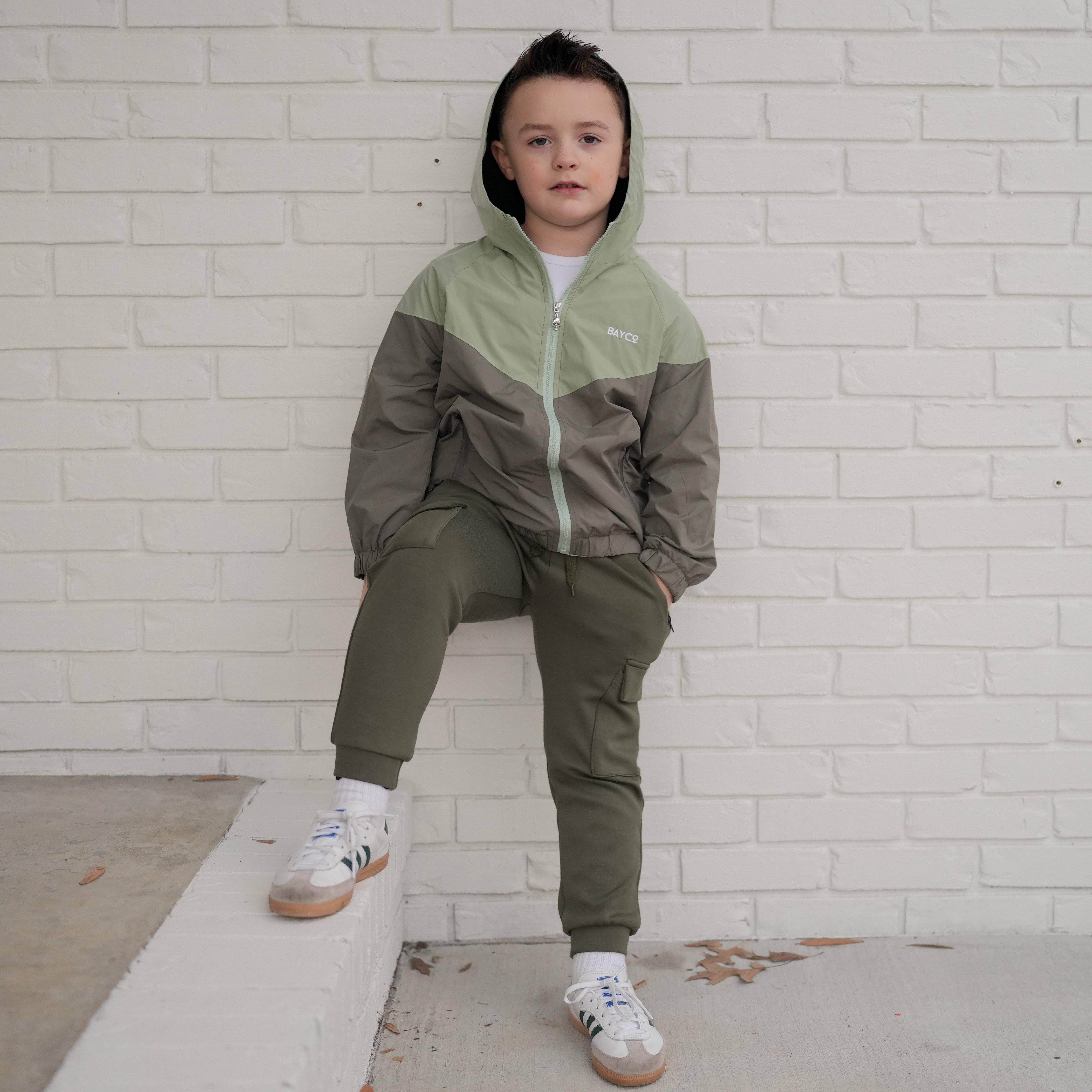 Bay Co. Apparel – wholesale Windbreaker – Kids – Salt + Sage Windbreaker4