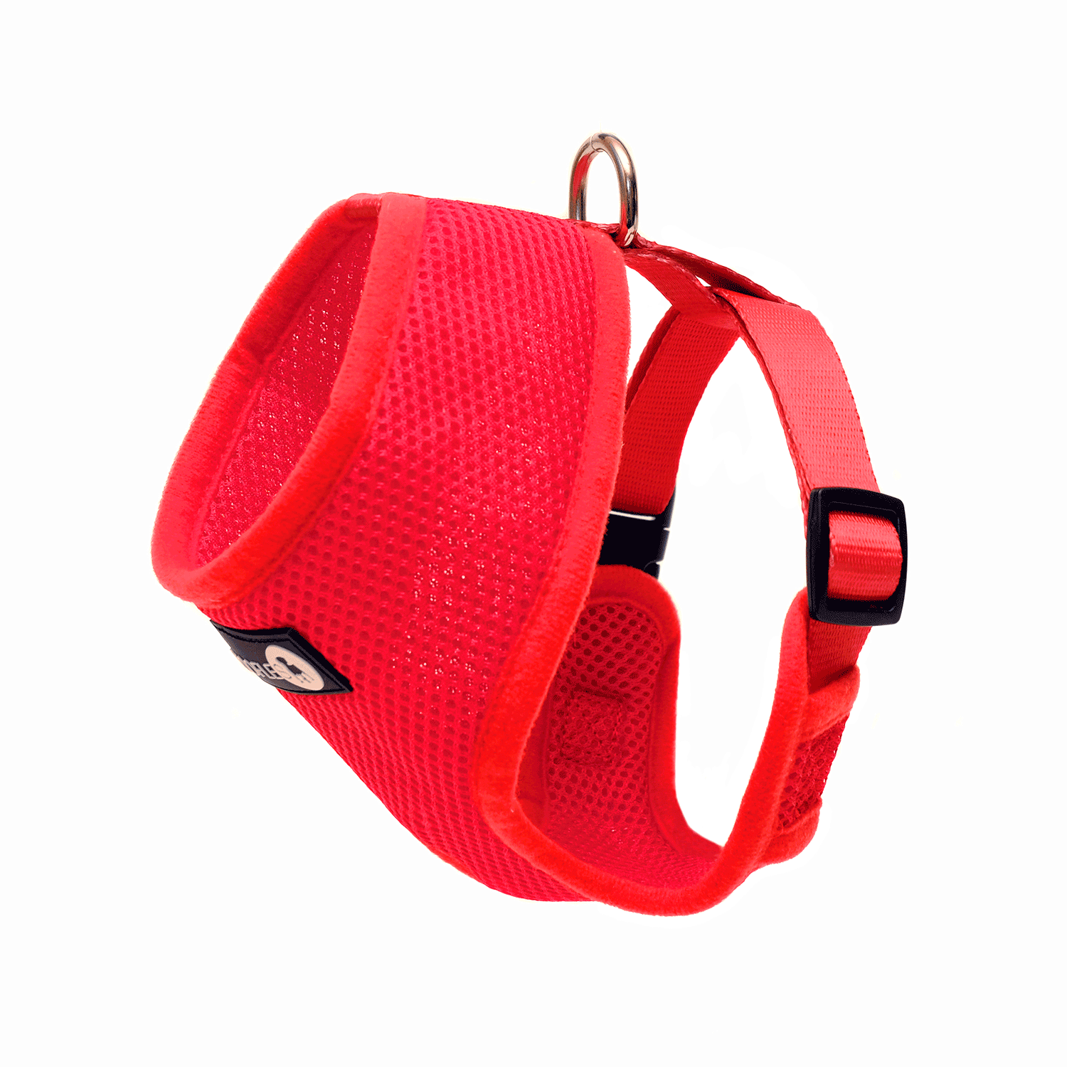 Woofles - Venta al por mayor Arnés - Perros - Arnés doble para perros AirMesh - Rojo1