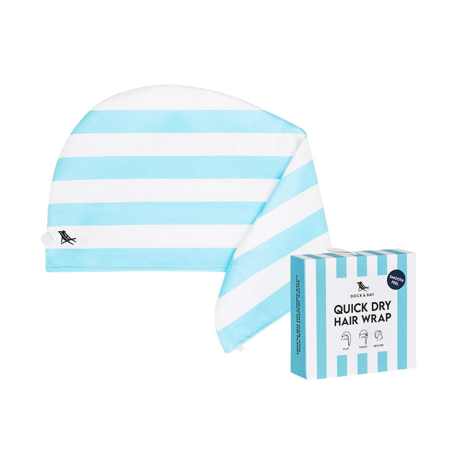 Dock & Bay UK - Wholesale Hair Towel/Wrap - Dock & Bay Hair Wraps - Tulum Blue (New Box)13